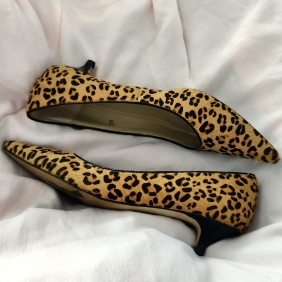 Leopard fur kitten heels - Picture 4 of 8